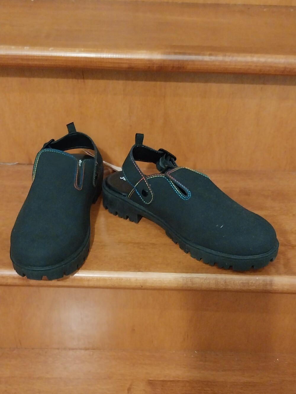 Brand New Casual Black Slip-On Clog with Back Strap